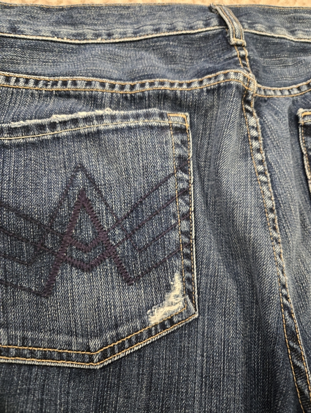 Seven For All Mankind A Pocket Boot Jeans Womens 33 Dark Wash USA - Picture 12 of 13
